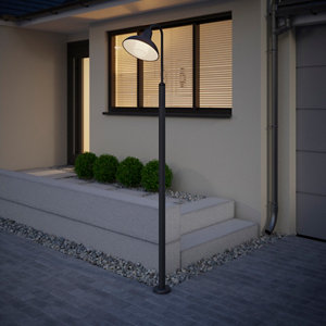 Lampadaire "Dirca" E27 - H. 200 cm - Anthracite