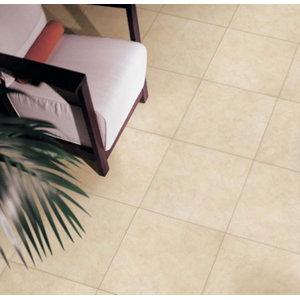 Carrelage de sol intérieur "Montovi" beige - l. 34 x L. 34 cm