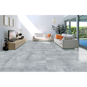 Carrelage de sol intérieur "Filadelphia" gris - l. 60 x L. 60 cm