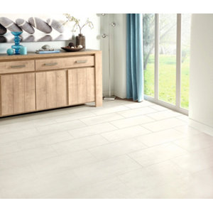 Carrelage de sol intérieur "Sabio" crème - l. 30 x L. 60 cm