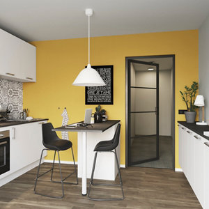 Bloc-porte "Loft" noir H. 204 cm x Larg. 83 cm x ép. 40 mm