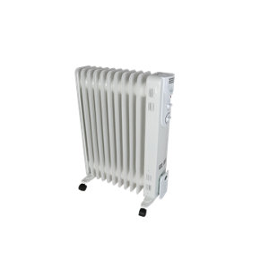 Radiateur bain d'huile blanc - 2 500 W