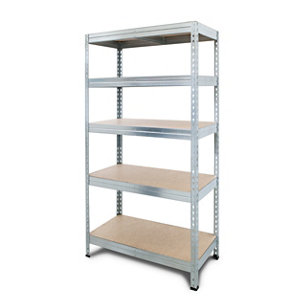 Étagère garage bois/métal Hecta 5 tablettes - H.180 x l.97 x P.60 cm
