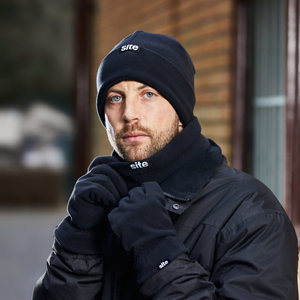 Kit accessoires polaire noir spécial hiver