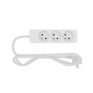 Bloc multiprise 3 prises avec protection - 1 m