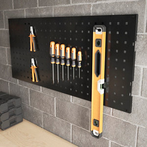 Panneau perforé noir H. 40 cm x l. 94,9 cm