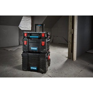 Système de rangement d'outils à roulettes "CONNECX" - 3 pièces empilables et robustes