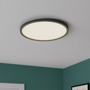 Plafonnier Led incluse "Medeas" noir mat - Cooke and Lewis