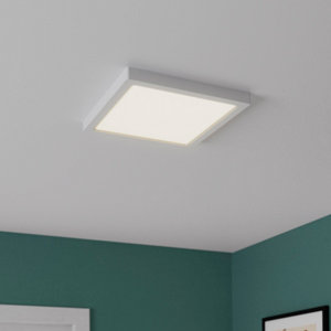 Plafonnier LED blanc carré "Hestia"