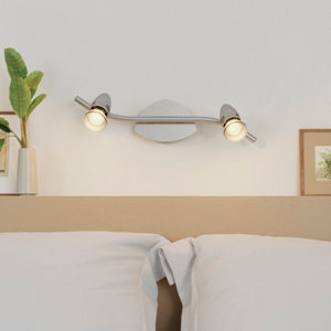 2 Spots GU10 satin chrome - "Abonias"