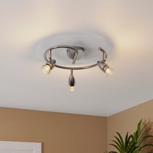 3 Spots GU10 satin chrome - "Abonias"