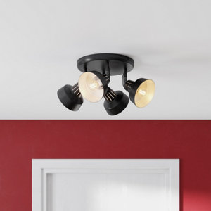 4 Spots E14 noir - "Zoelie"