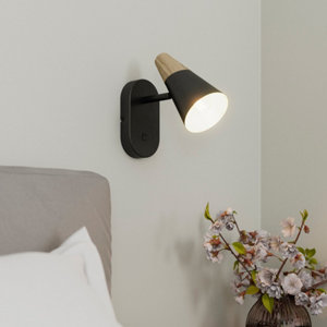 1 Spot E14 noir - "Pacome"