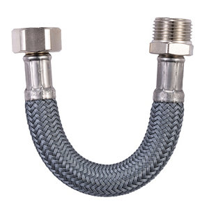 Flexible d'alimentation en eau 15 cm - Mâle/Femelle Filetages 12/17