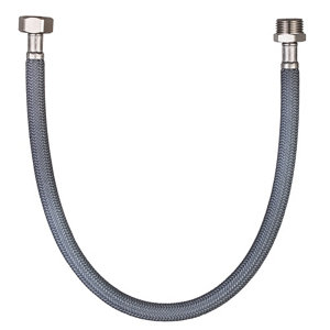 Flexible d'alimentation en eau 50 cm - Mâle/Femelle Filetages 15x21