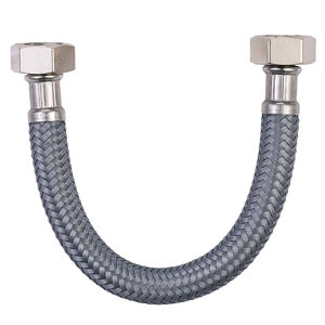 Flexible d'alimentation en eau 30 cm - Femelle/Femelle Filetages 20x27