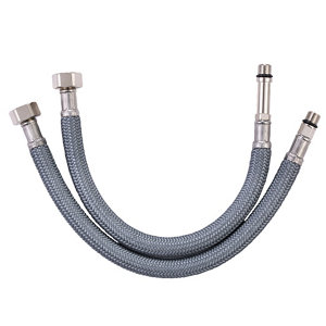 Flexible d'alimentation en eau 30 cm - Mâle/Femelle Filetage entrée 10/100 - Filetage sortie 12x17