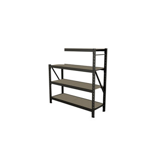 Étagère Murale Métal BOTLE - 156x72cm, Orange, Avec Porte-outils Et 7 Boîtes De Rangement