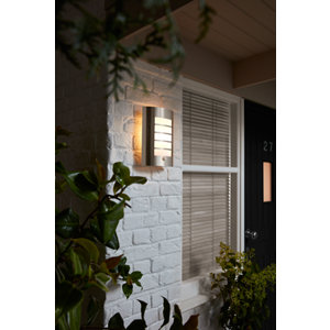 Applique murale à détection de mouvements "Larixa" IP44 E27 - Acier