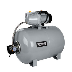 Surpresseur "TITAN" à eaux claires 1100 W + réservoir 100 L - 4600 L/h