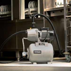 Surpresseur "TITAN" à eaux claires 1100 W + réservoir 20 L - 4600 L/h.