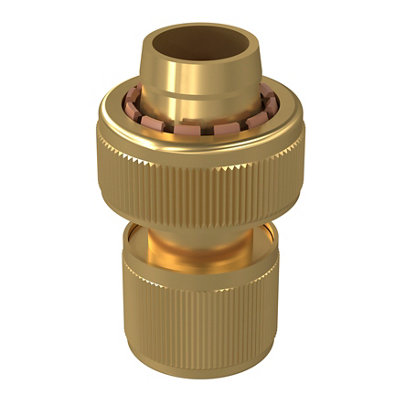 Raccord rapide laiton Aquastop or et 19mm GoodHome - vue 2