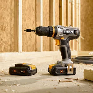 Perceuse - visseuse à percussion 18 v + 2 batteries 2 ah li-ion brushed combi