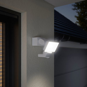 Projecteur à détection de mouvements Dircao IP65 10 W - Blanc