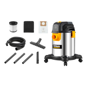 Aspirateur 20 l - 1400 W avec cuve en inox