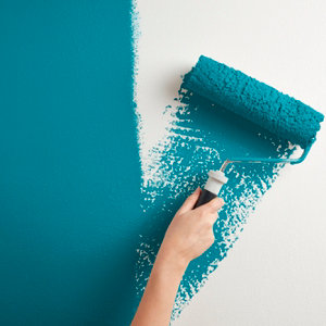 Peinture mur intérieur Satin 2,5 L Bleu turquoise
