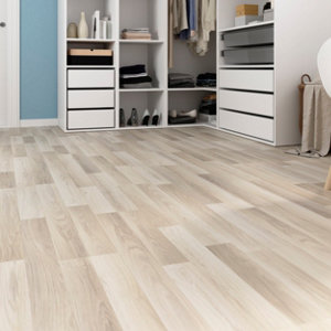 Sol stratifié à clipser aspect chêne  "Patara" - L. 138,3 x l. 19,3 cm x Ép. 7 mm