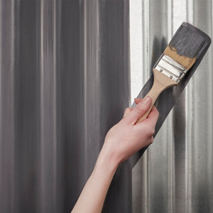 Peinture extérieure métal 2,5 L gris moyen brillant