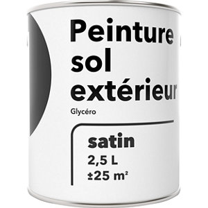 Peinture extérieur sol 2,5 L satin blanc glycero