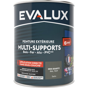 Peinture extérieure Satin multi supports 0,75 L gris quartz