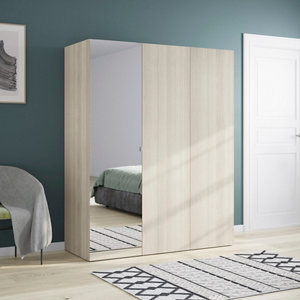 Porte battante imitation chêne clair Homny H. 187,5 X L. 50 cm