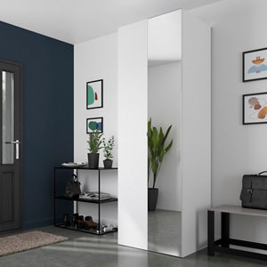 Porte battante miroir Homny H. 225 X L. 37,5 cm.