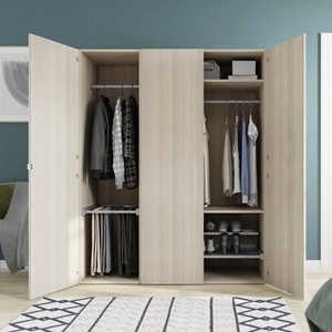 Caisson imitation chêne clair Homny H. 187 X L. 100 X P. 58 cm