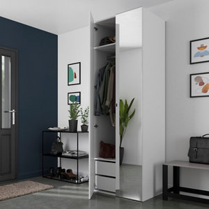 Caisson blanc Homny H. 225 X L. 75 X P. 58 cm