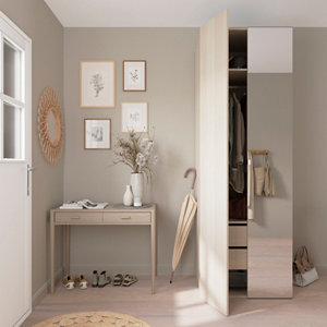 Caisson imitation chêne clair Homny H. 225 X L. 75 X P. 58 cm