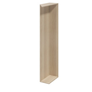 Caisson d'angle imitation chêne clair HOMNY - H. 225 X L. 30 X P. 58 cm
