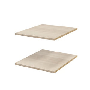 Lot de 2 étagères imitation chêne clair Homny L. 50 X P. 58 cm