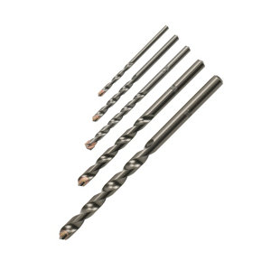 Lot d'assortiment de 5 forets pour maçonnerie