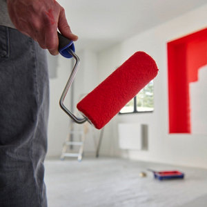 Rouleau 180 mm avec 2 manchons murs et plafonds poils moyens