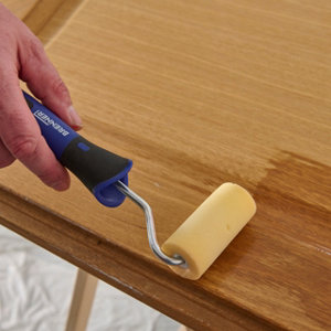 Rouleau bois et métal 65 mm poil moyen