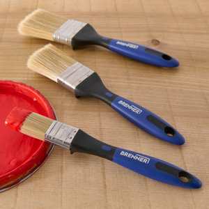 Lot de 3 pinceaux plats toutes peintures