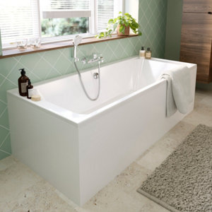 Baignoire droite NF "Calicia" L. 180 x l. 80 cm