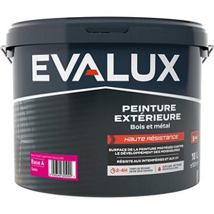 Peinture extérieure bois et métal 10 L Base A Satin