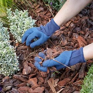 Gants de jardin en latex bleu taille 8