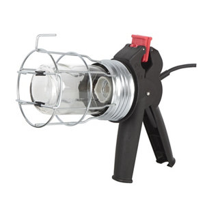 Baladeuse avec crochet en métal E27 + pince - 60 W