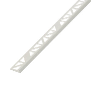 Profile équerre pvc 2,50 m x 8 mm - blanc